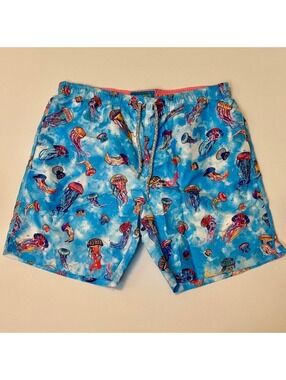 Michaels Swim | Jellyfish | Men's Cyclist Liner Swim Trunks Small #372